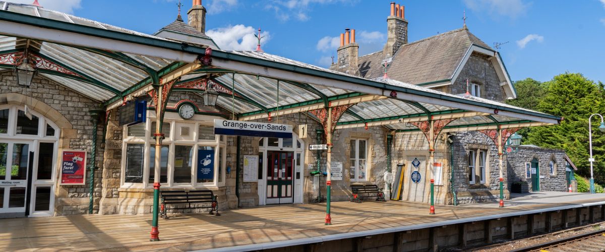 The railway Station at Grange-over-Sands, Cumbria